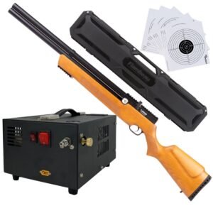 Rifle Air Venturi Avenger Madera Regulado PCP .25 Kit C/Compresor, Estuche, Targets.