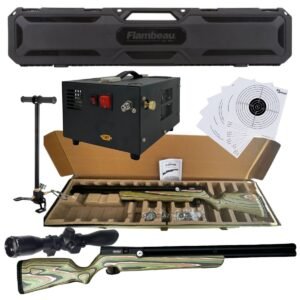 Rifle Pcp Avenger Camuflaje Edición Limitada Kit Estuche, Compresor, Bomba Y Mira Calibre .25