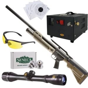 Rifle Umarex Hammer Cal .50 Pcp Aire Comprimido, Compresor, Pellets, Mira, Lentes, Targets.