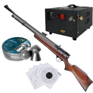 Rifle de Aire Beeman  Chief II 1328 .22 PCP Compresor, Pellets, Targets.