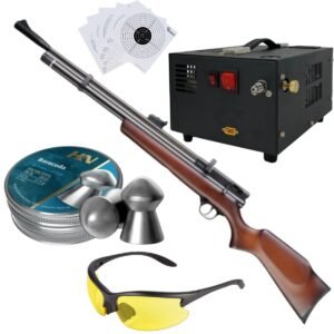Rifle de Aire Beeman  Chief II 1328 .22 PCP Compresor, Pellets, Lentes, Targets.
