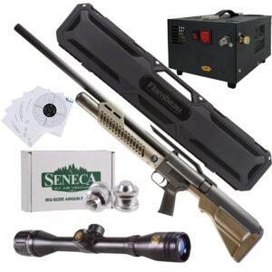 Rifle Umarex Hammer Cal .50 Pcp Aire Comprimido, Compresor, Pellets, Estuche, Mira, Targets.