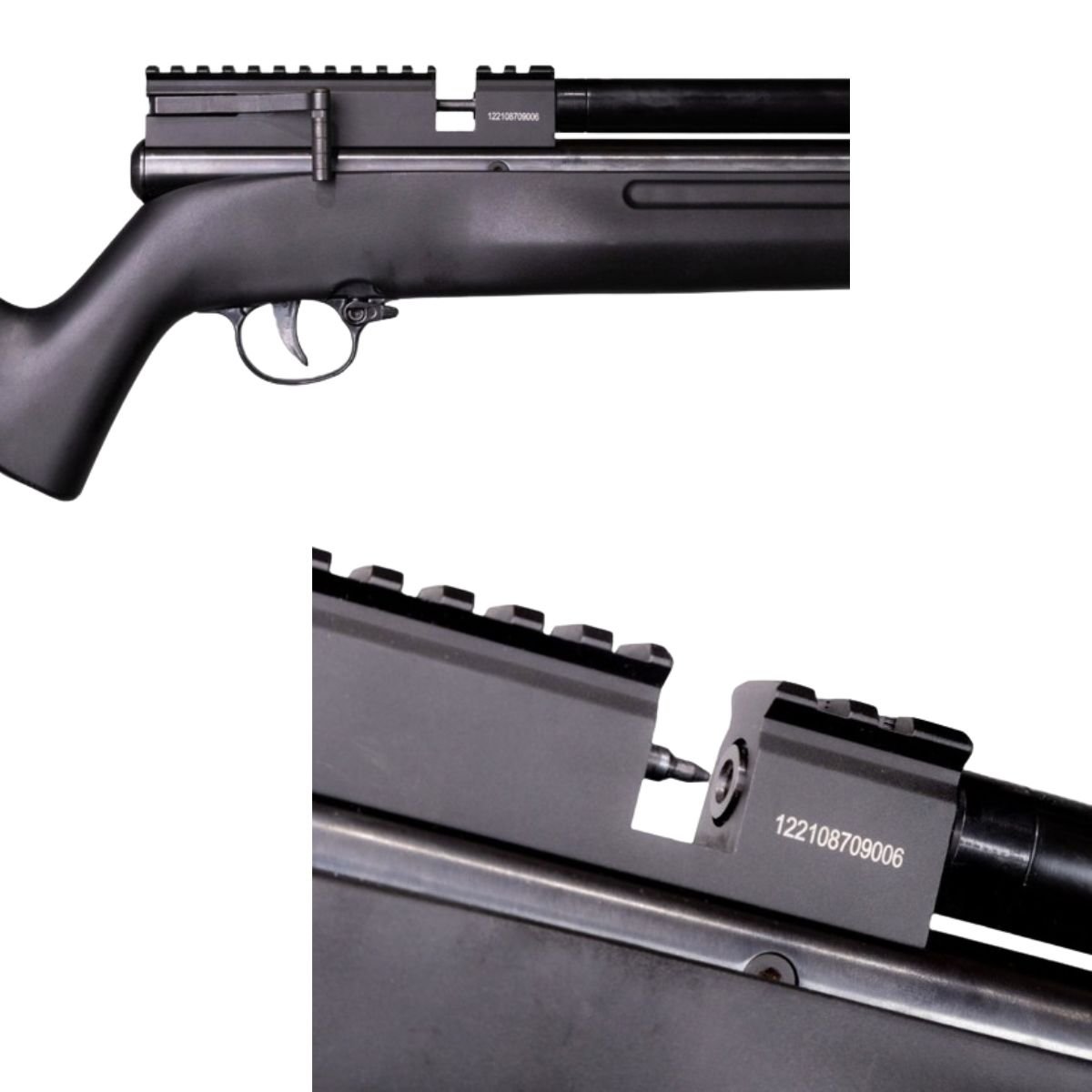 Rifle Barra Aire PCP .22 1100Z Compresor, Estuche, Targets. - Image 5