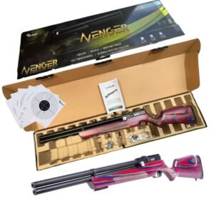 Rifle PCP Avenger Cal.22 Air Venturi Regulado Culata Laminada Roja/Azul