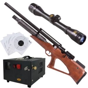 Rifle Avenge X Bullpup Botella Madera 400cc c/compresor, mira, targets.