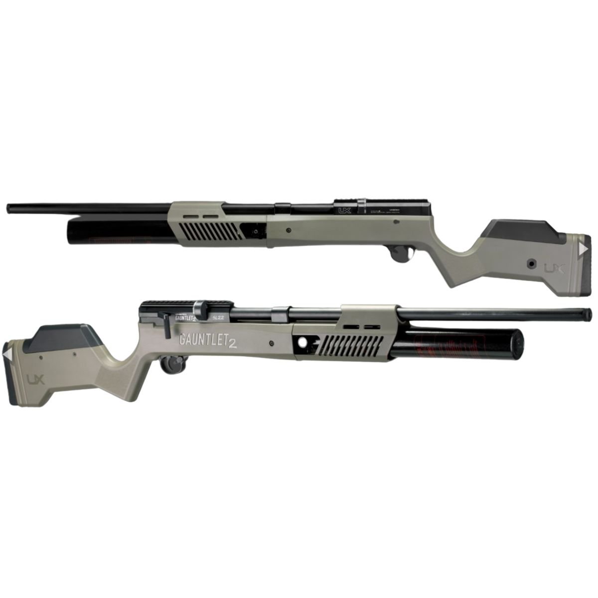 Rifle PCP Umarex Gauntlet SL .22 c/compresor, pellets, mira, lentes, estuche, targets. - Image 3