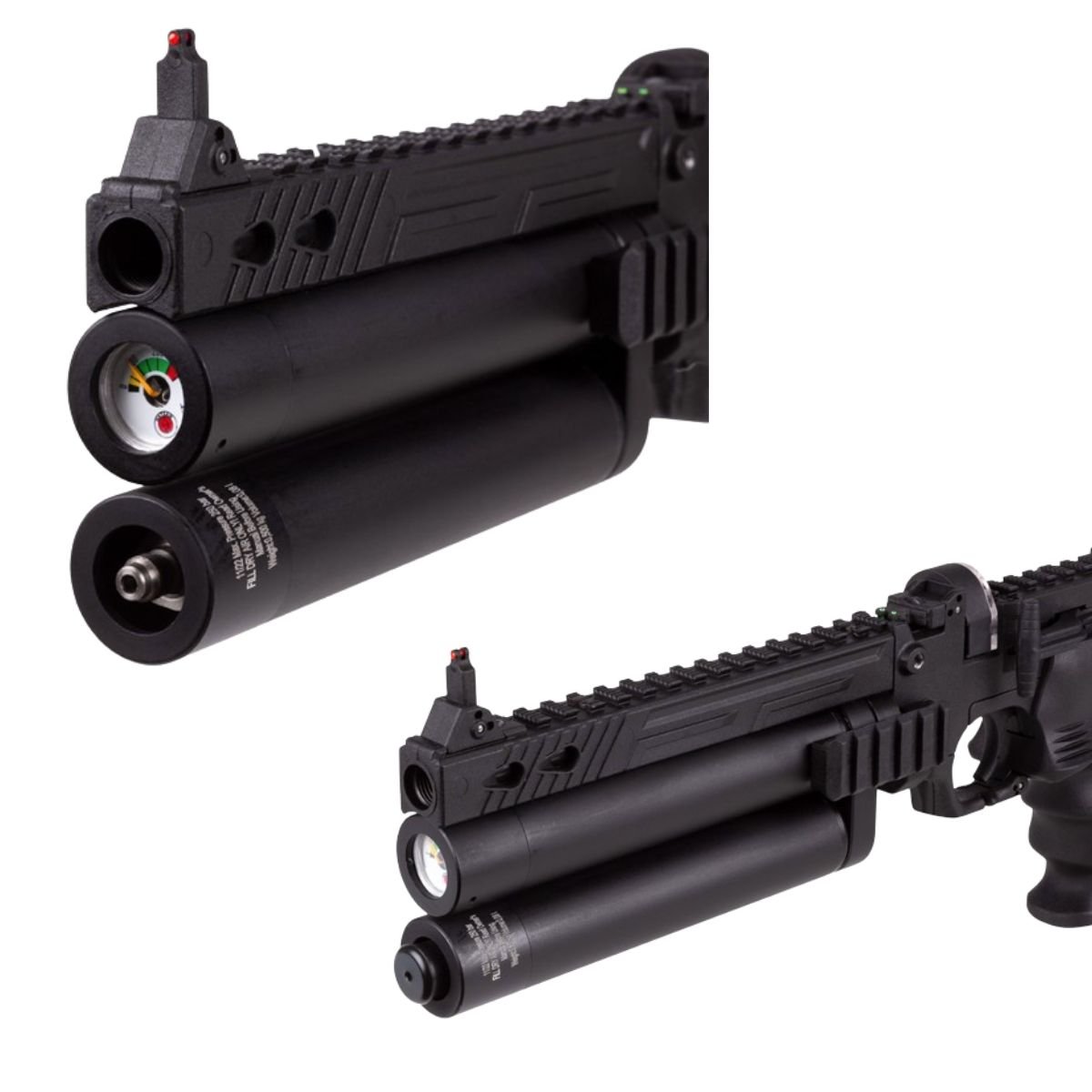 Pistola PCP .22 Convertible Hatsan Jet II C/Compresor, Pellets, Mira, Lentes, Targets. - Image 4