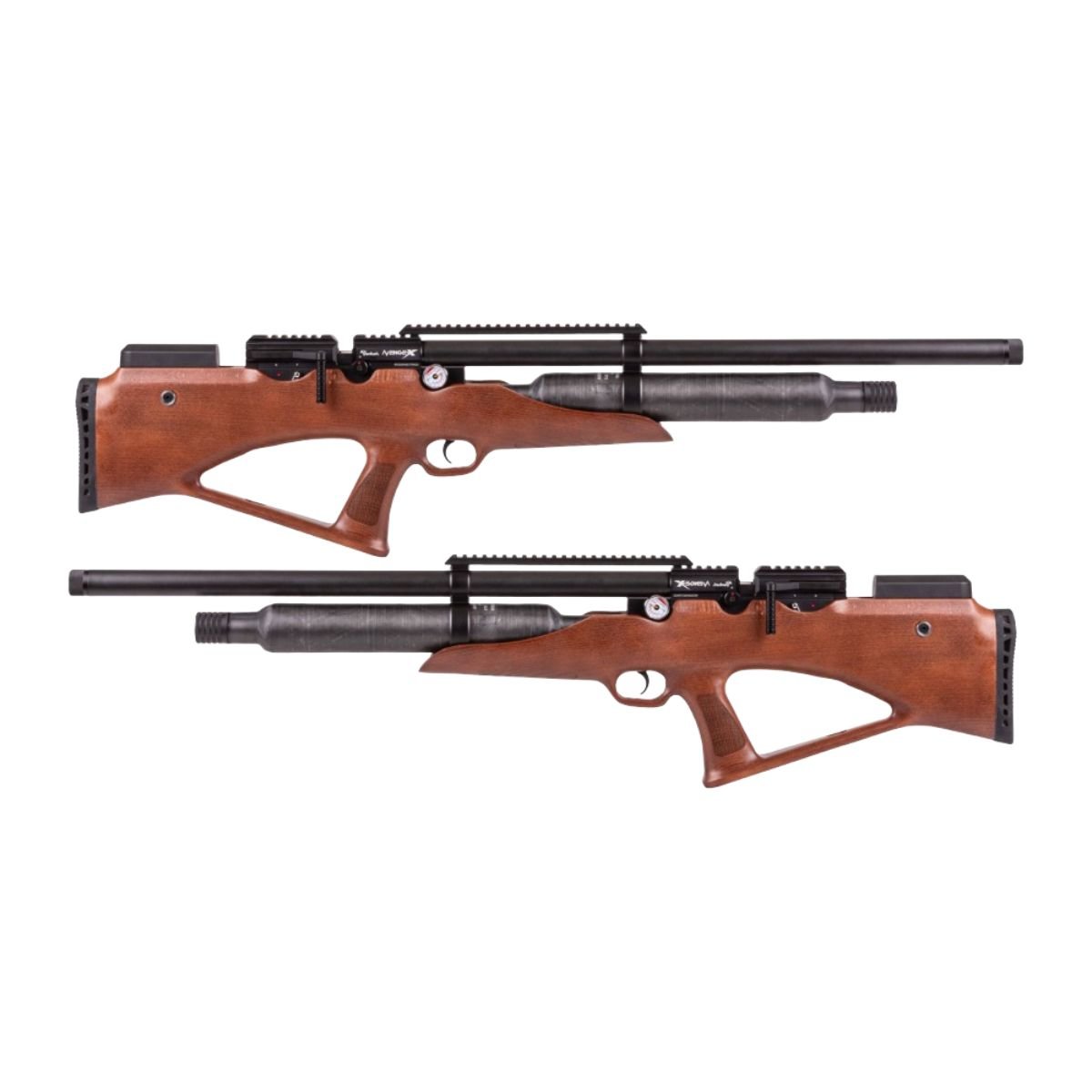 Rifle Avenge X Bullpup Botella Madera 400cc c/compresor, estuche, mira, targets. - Image 3