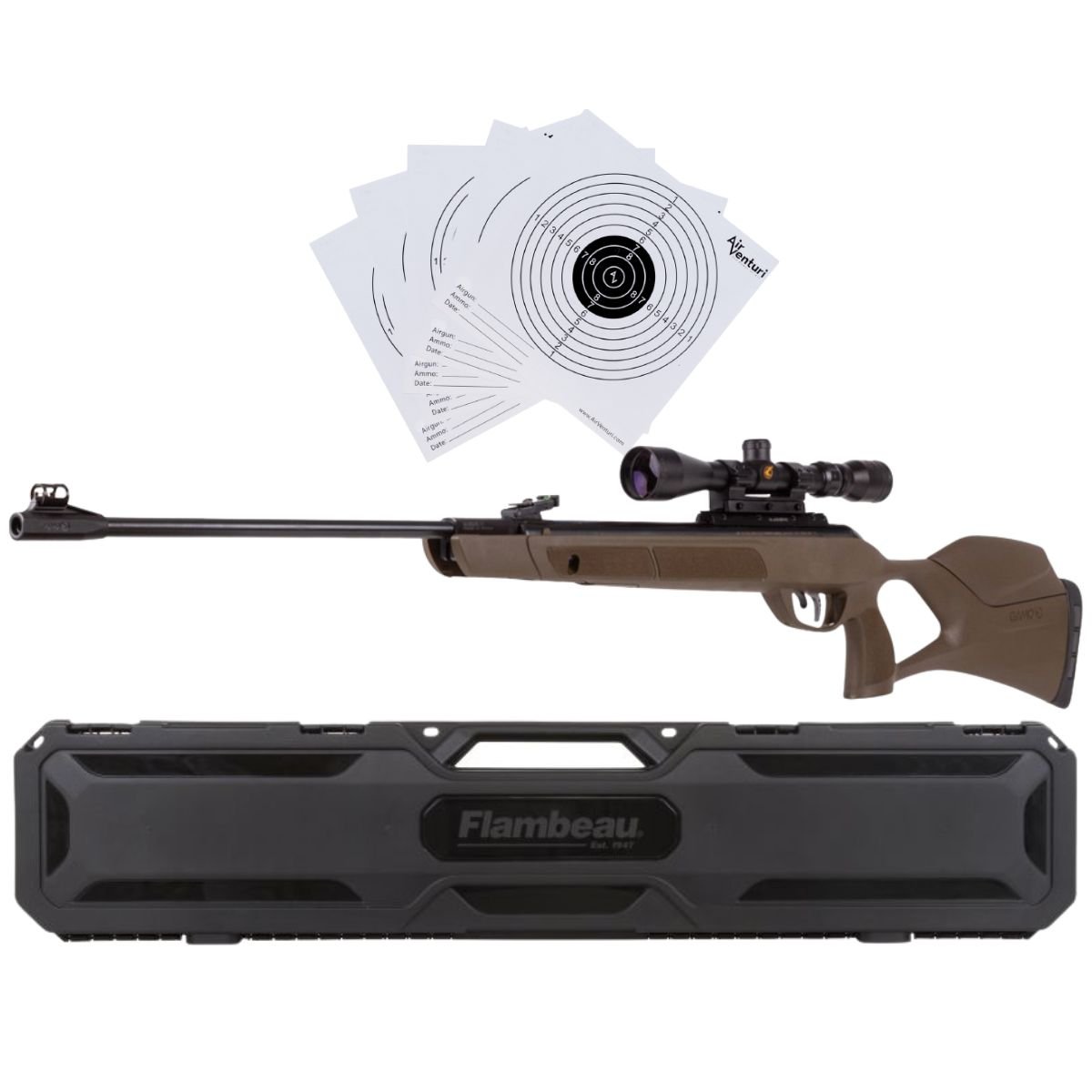 Rifle de Aire Magnum GR Breakbarrel .25 c/estuche, mira, targets. - Image 2