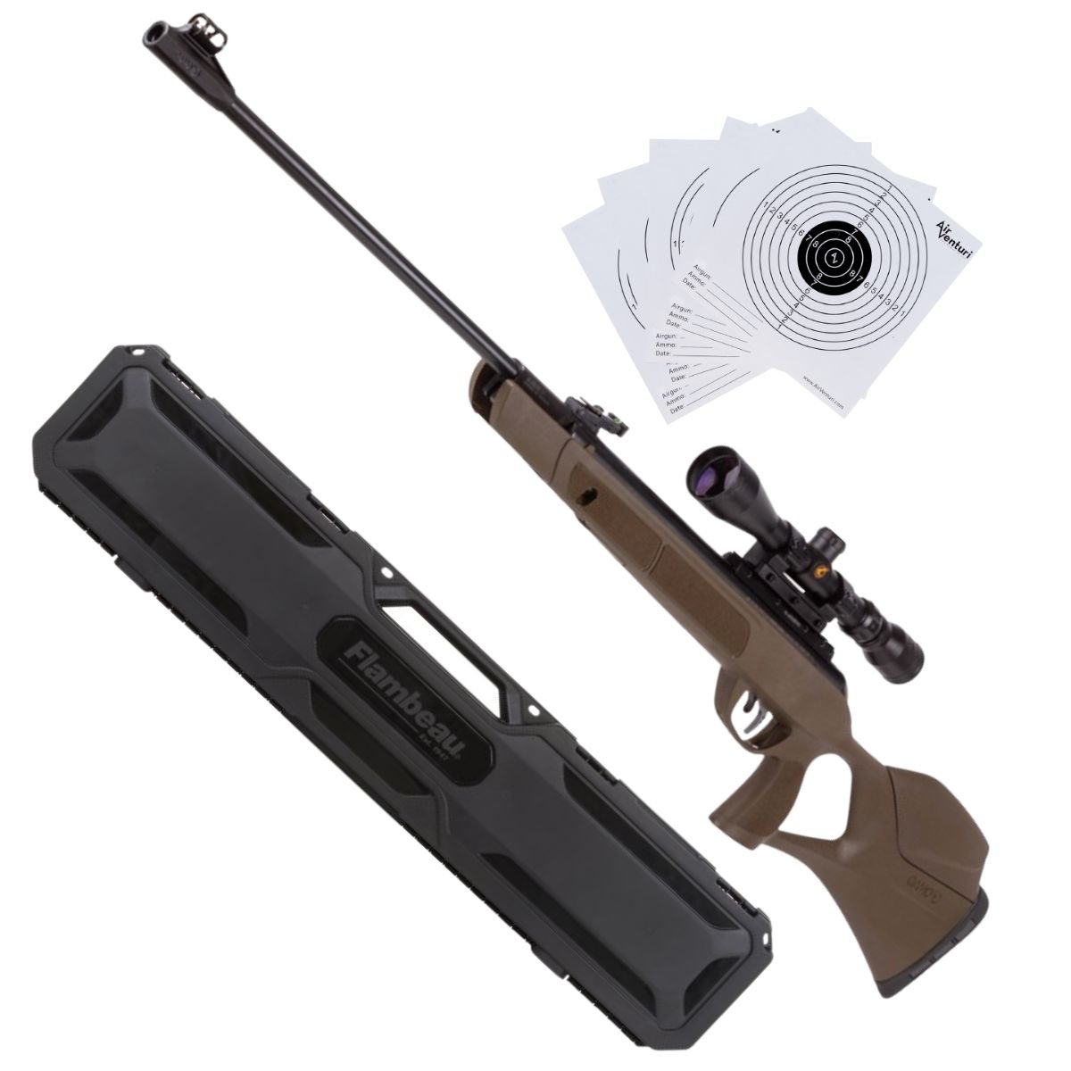Rifle de Aire Magnum GR Breakbarrel .25 c/estuche, mira, targets.