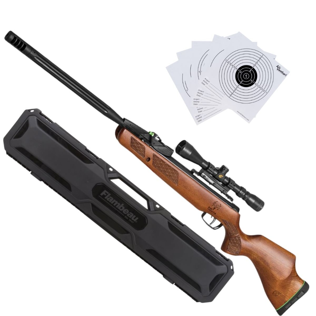 Rifle Gamo Bone Collector 10x .22 Gen 3 Kit C/estuche, mira, targets.