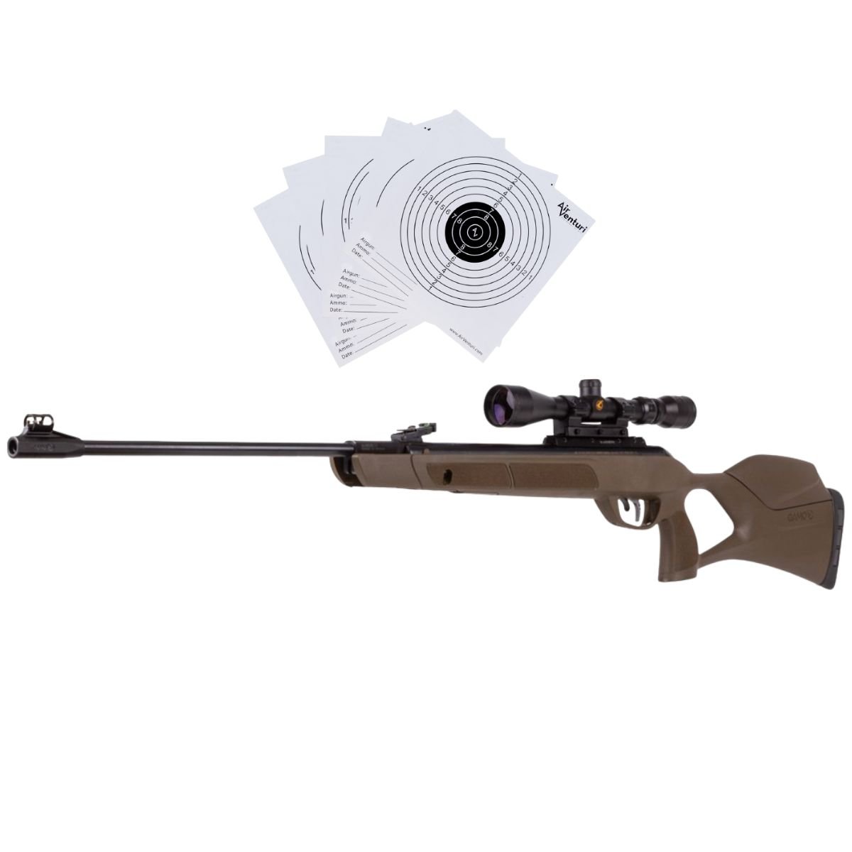 Rifle de Aire Magnum GR Breakbarrel .25 c/mira y targets. - Image 2