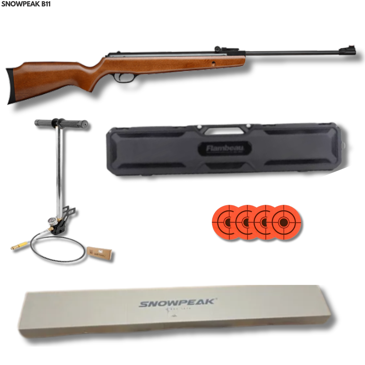 SnowPeak B11 Tactical PCP Cal. 5.5mm BOMBA Y ESTUCHE - Image 2